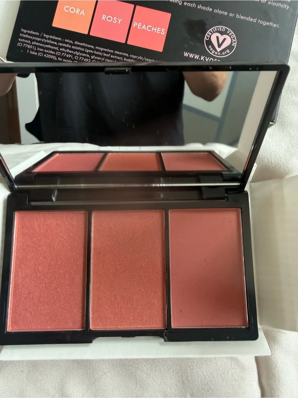 Blushing Beauty Luminous Blush Palette — Black with Pink Logo